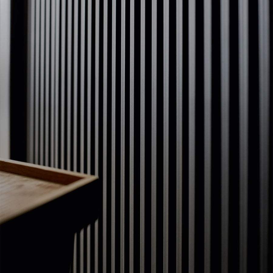 VOX Linerio S-Line Anthracite Slat Panel 104 5/16" x 4 13/16" x 3/8" - Doors and Beyond