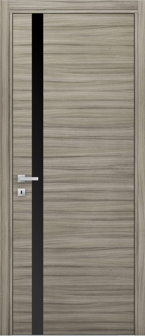 Nova 1G Braga Palissandro Matrix CPL Modern Single Pre-hung Door - Doors and Beyond