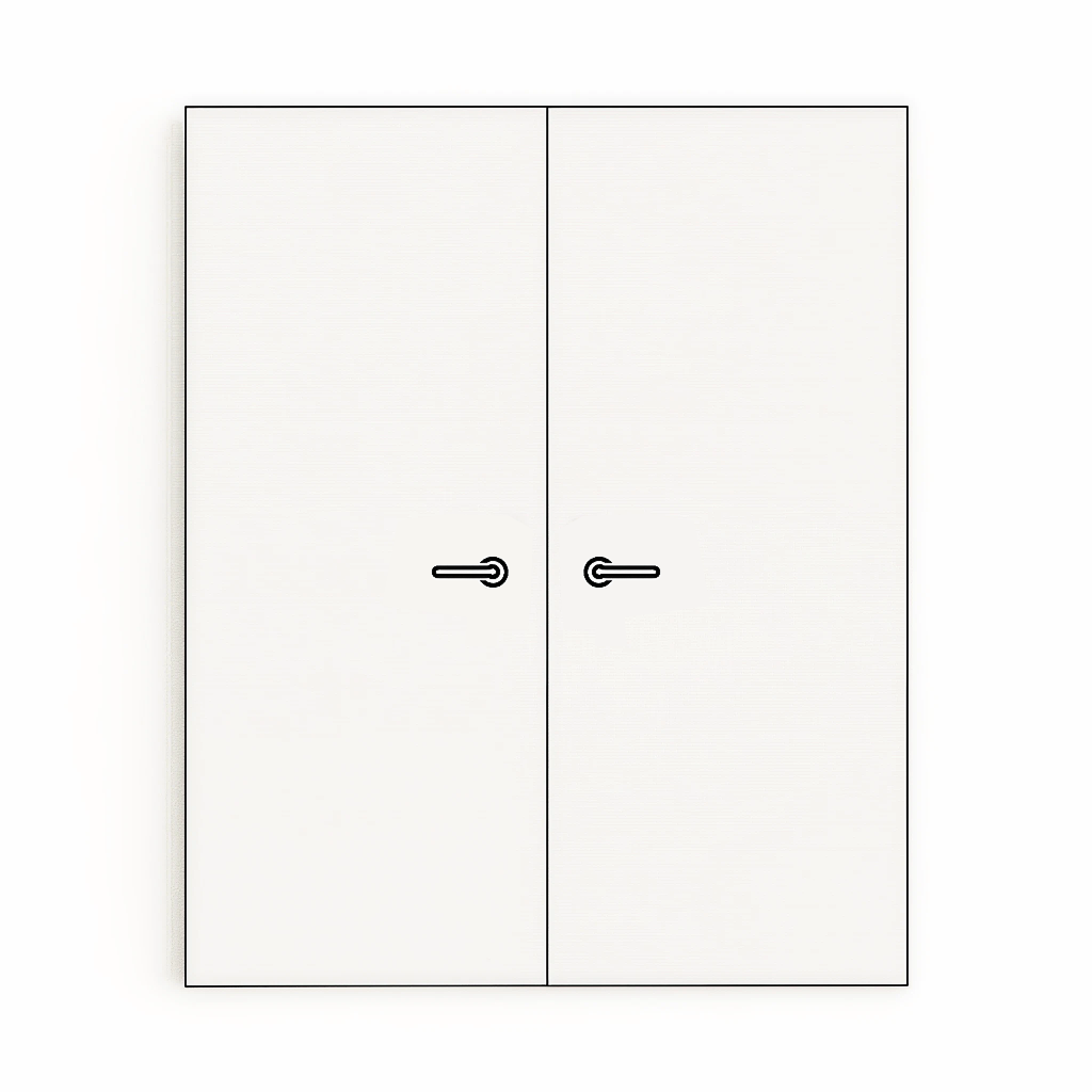 Double Frameless Doors