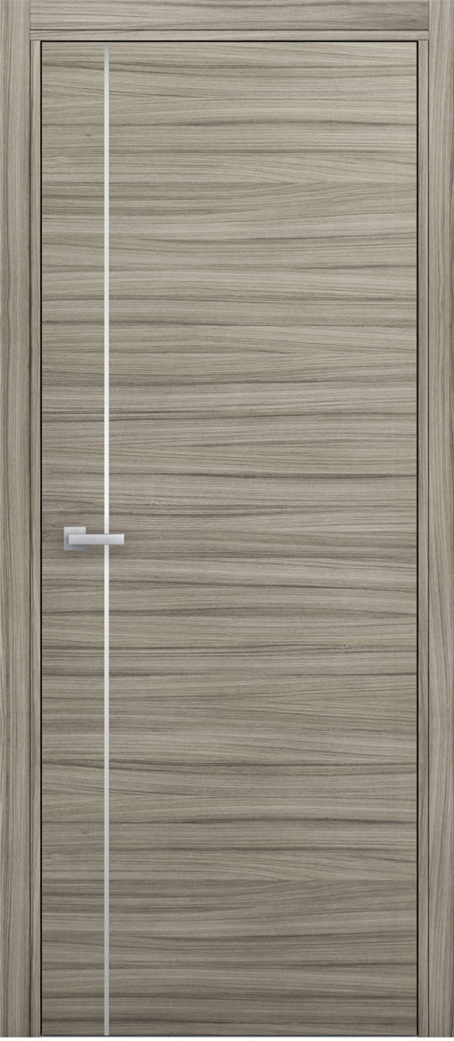 Nova 1V Braga Palissandro Matrix CPL Modern Single Pre-hung Door - Doors and Beyond