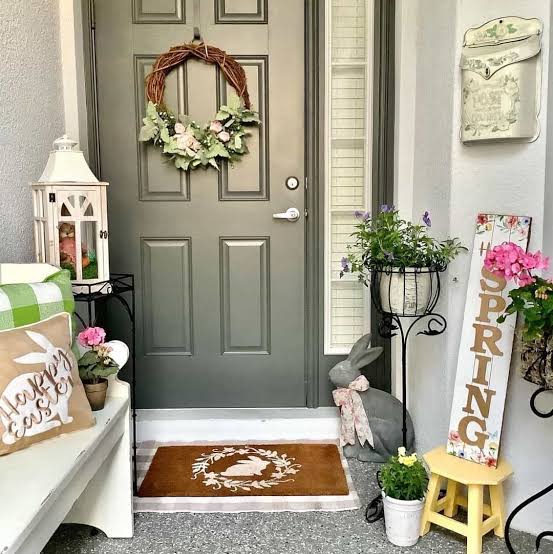 Front Door Easter Decor Ideas for a Fresh and Festive Spring Entryway