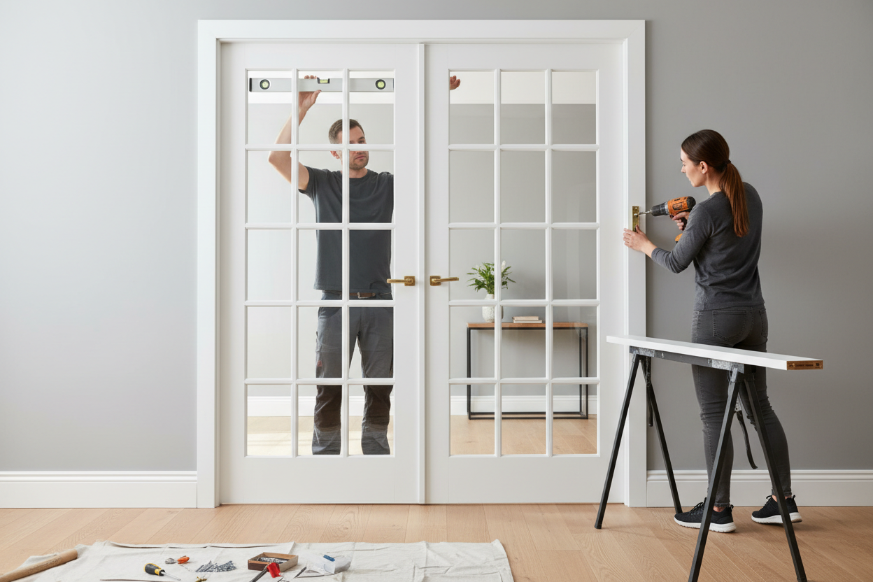 How to Install Interior French Doors: Step-by-Step Guide with Tools an