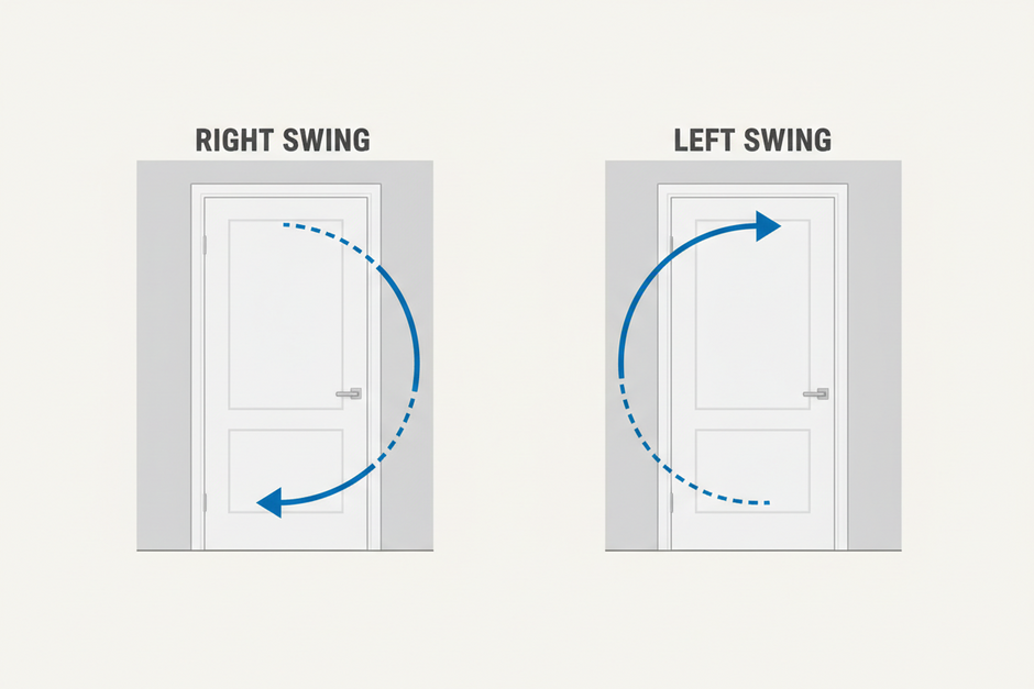 Right vs. Left Swing Door: What's the Difference and How to Tell Every
