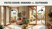 should patio doors swing in or out