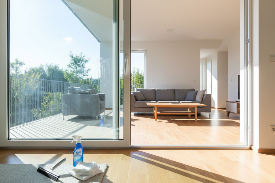 Clean Sliding Glass Doors