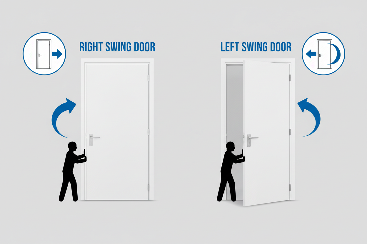 Right vs. Left Swing Door: What's the Difference and How to Tell Every Time