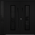 Nova Inox S1 Modern Exterior Double Door W/ (1) 12