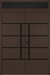 Nova Inox S3 Modern Exterior Double Door 72x80 with Transom - Unit 74x95 1/2 Black Stainless Steel - Brown