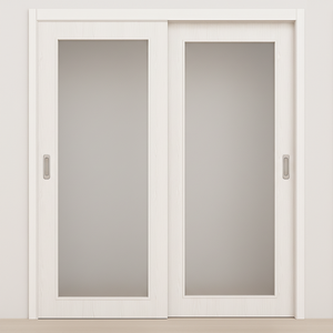 Braga 1-Lite Bianco Matrix CPL Modern Bypass Door - Doors and Beyond