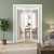 Nova 1-Lite Braga Bianco Matrix CPL Modern Double Pre-Hung Door - Doors and Beyond