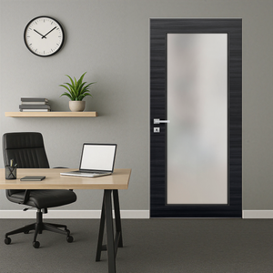 Braga 1-Lite Blu Matrix CPL Frameless Modern Door - Doors and Beyond