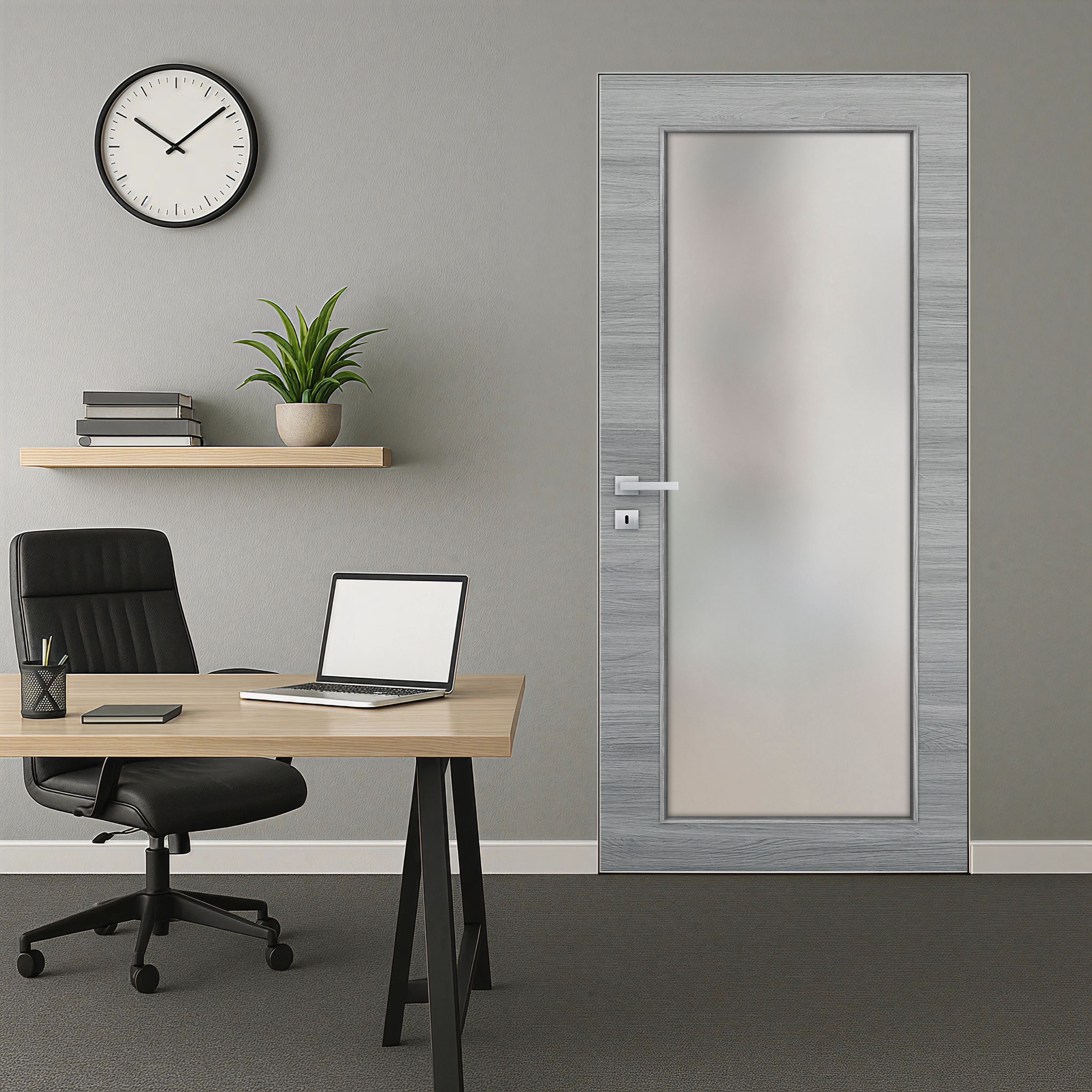 Nova 1-Lite Braga Olmo Matrix CPL Frameless Modern Door