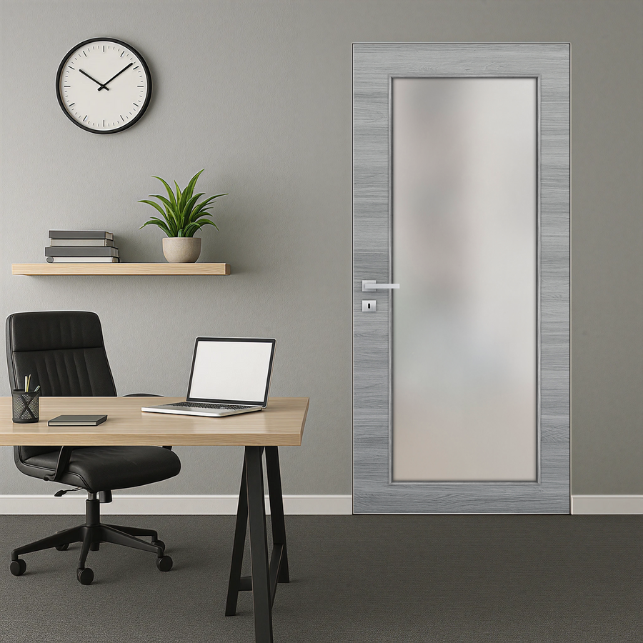 Braga 1-Lite Olmo Matrix CPL Frameless Modern Door - Doors and Beyond