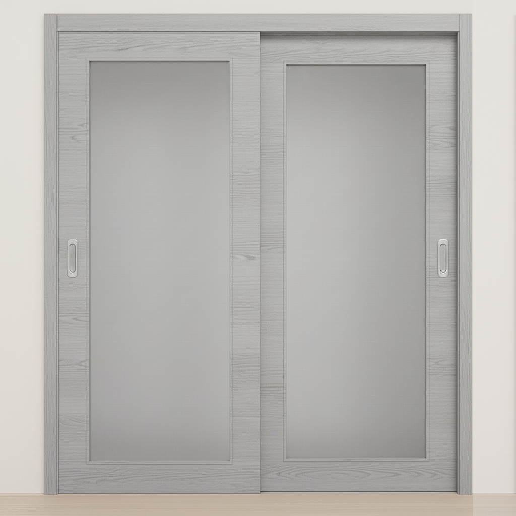 Braga 1-Lite Olmo Matrix CPL  Modern Bypass Door - Doors and Beyond