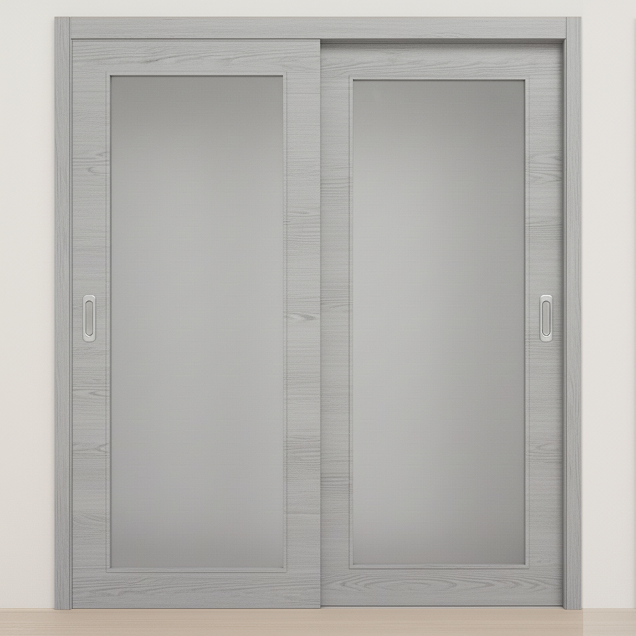 Braga 1-Lite Olmo Matrix CPL  Modern Bypass Door - Doors and Beyond
