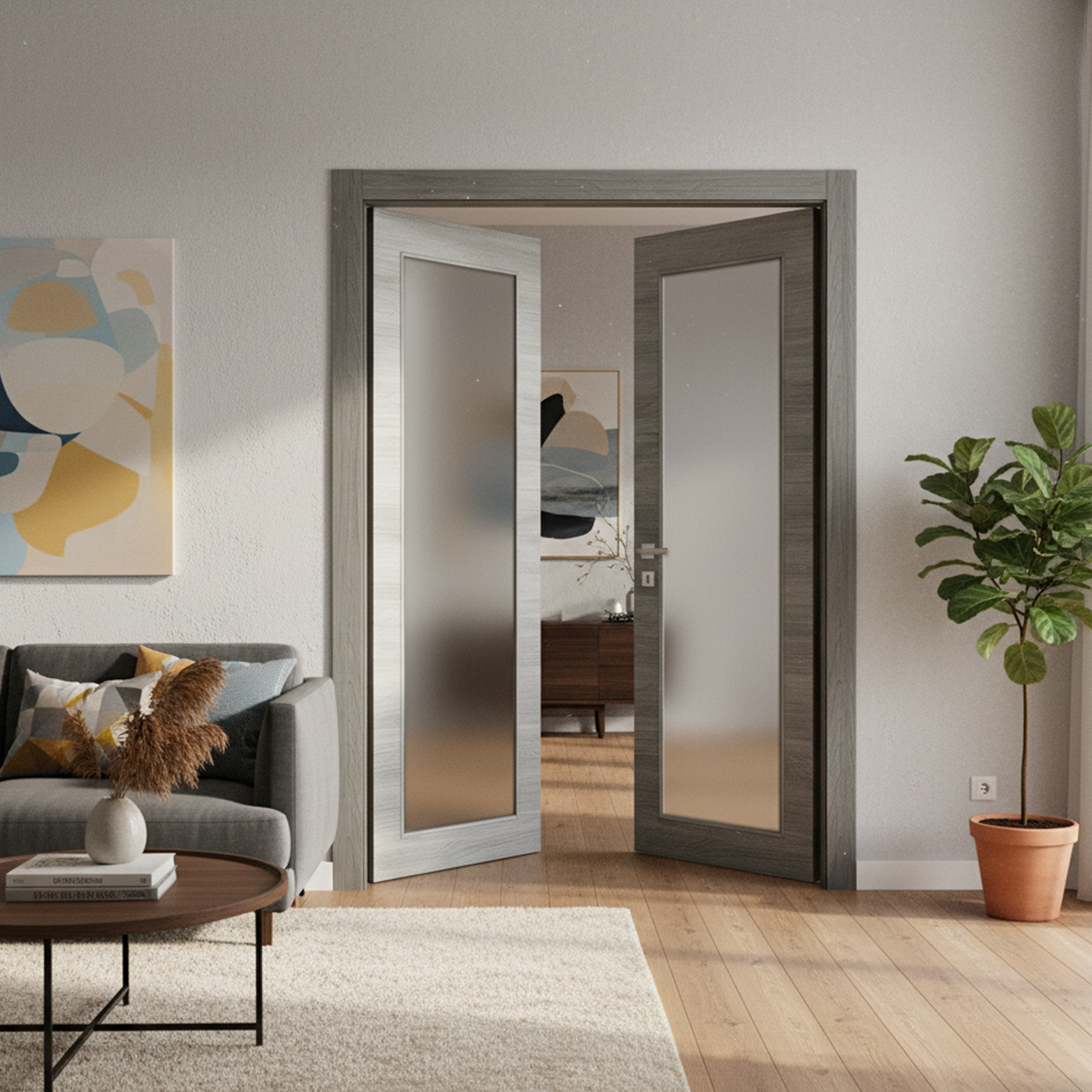 Frameless Doors in Delray Beach, FL modern interior installation