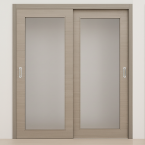 Braga 1-Lite Palissandro Matrix CPL  Modern Bypass Door - Doors and Beyond