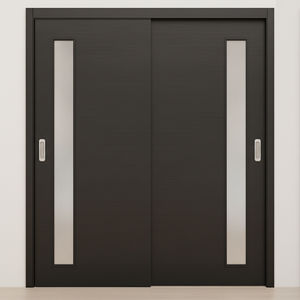 Braga 1-Lite V Blu Matrix CPL  Modern Bypass Door - Doors and Beyond
