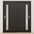Braga 1-Lite V Blu Matrix CPL  Modern Bypass Door - Doors and Beyond