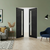 Braga 1-Lite V Blu Matrix CPL Frameless Modern Double Door - Doors and Beyond