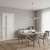 Nova 1-Lite V Braga Crema Matrix CPL Modern Single Pre-hung Door - Doors and Beyond