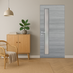 Braga 1-Lite V Olmo Matrix CPL Frameless Modern Door - Doors and Beyond