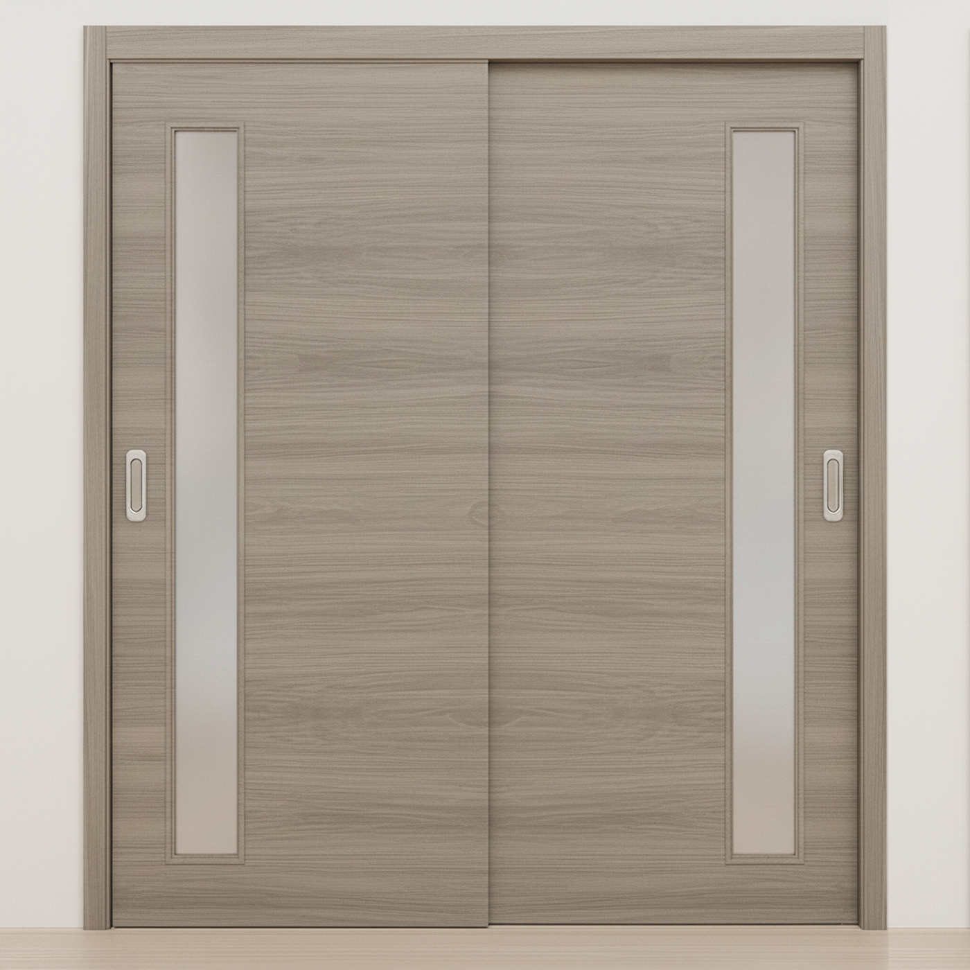 Braga 1-Lite V Palissandro Matrix CPL  Modern Bypass Door - Doors and Beyond