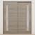 Braga 1-Lite V Palissandro Matrix CPL  Modern Bypass Door - Doors and Beyond