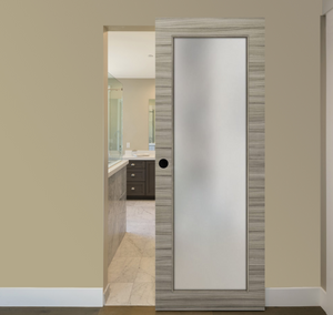 Nova 1-Lite Braga Palissandro Matrix Laminated Modern Magic Door - Doors and Beyond