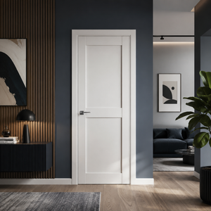 Nova Stile 020 Soft White Laminated Modern Pre-Hung Door - Doors and Beyond