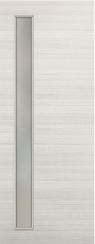 Nova 1-Lite V Braga  Crema Matrix CPL  Modern Door Slab - Doors and Beyond
