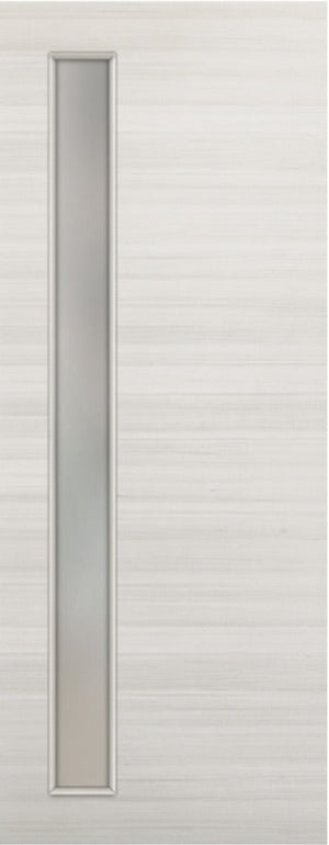 Nova 1-Lite V Braga  Crema Matrix CPL  Modern Door Slab - Doors and Beyond