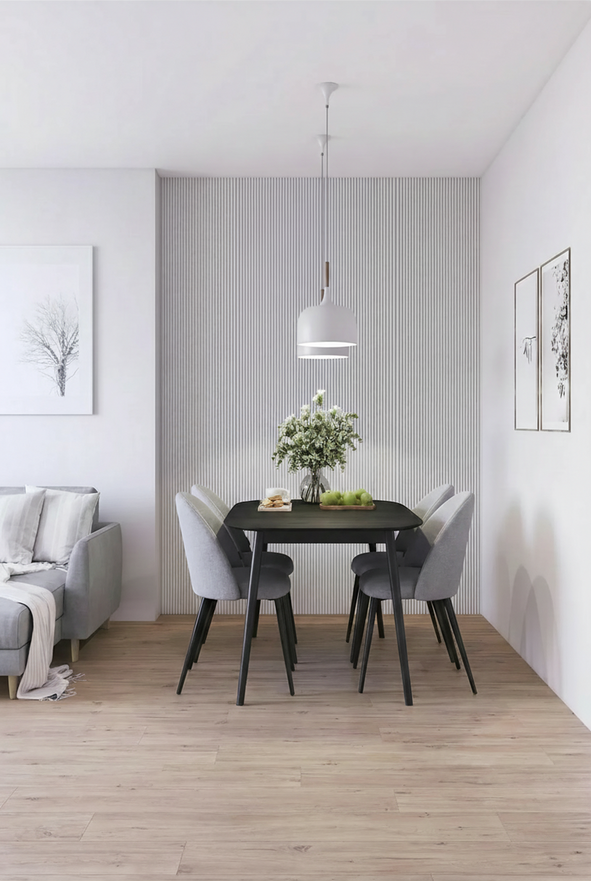 VOX MPC Slat Panel S Soft White 104 5/16" x 5 13/16" - Doors and Beyond