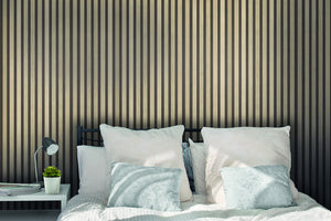Vilo Motivo Panel Vinyl Lamella Medium 104 5/16" x 9 13/16" - 4 pack - 28 1/2 sq feet - Doors and Beyond