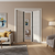 Nova 1G Braga Crema Matrix CPL  Modern Double Pre-Hung Door - Doors and Beyond