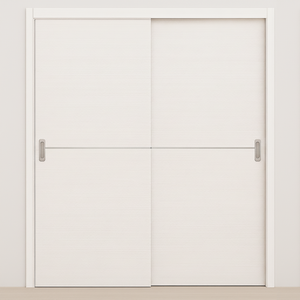 Braga 1H Bianco Matrix CPL Modern Bypass Door - Doors and Beyond