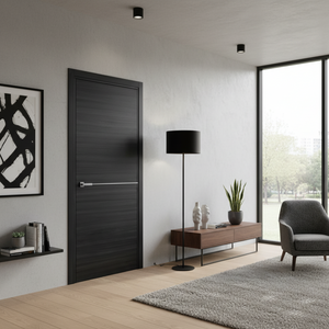 Nova 1H Braga Blu  Matrix CPL Modern Single Pre-hung Door - Doors and Beyond