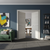Nova 1H Braga Crema Matrix CPL  Modern Double Pre-Hung Door - Doors and Beyond
