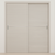 Braga 1H Crema Matrix CPL Modern Bypass Door - Doors and Beyond