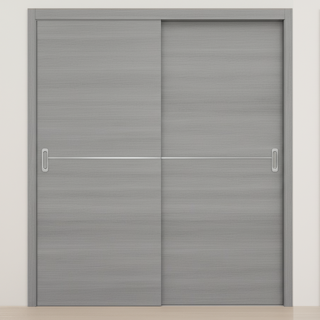 Braga 1H Olmo Matrix CPL Modern Bypass Door - Doors and Beyond