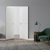 Braga 1H Bianco Matrix CPL Frameless Modern Double Door - Doors and Beyond