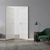 Braga 1H Crema Matrix CPL Frameless Modern Double Door - Doors and Beyond