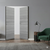 Braga 1H Olmo Matrix CPL Frameless Modern Double Door - Doors and Beyond
