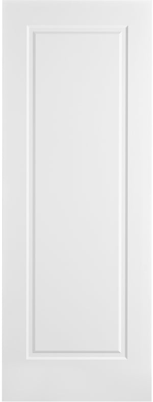 Nova 1 Panel Soft White Laminated Modern Door Slab - Doors and Beyond