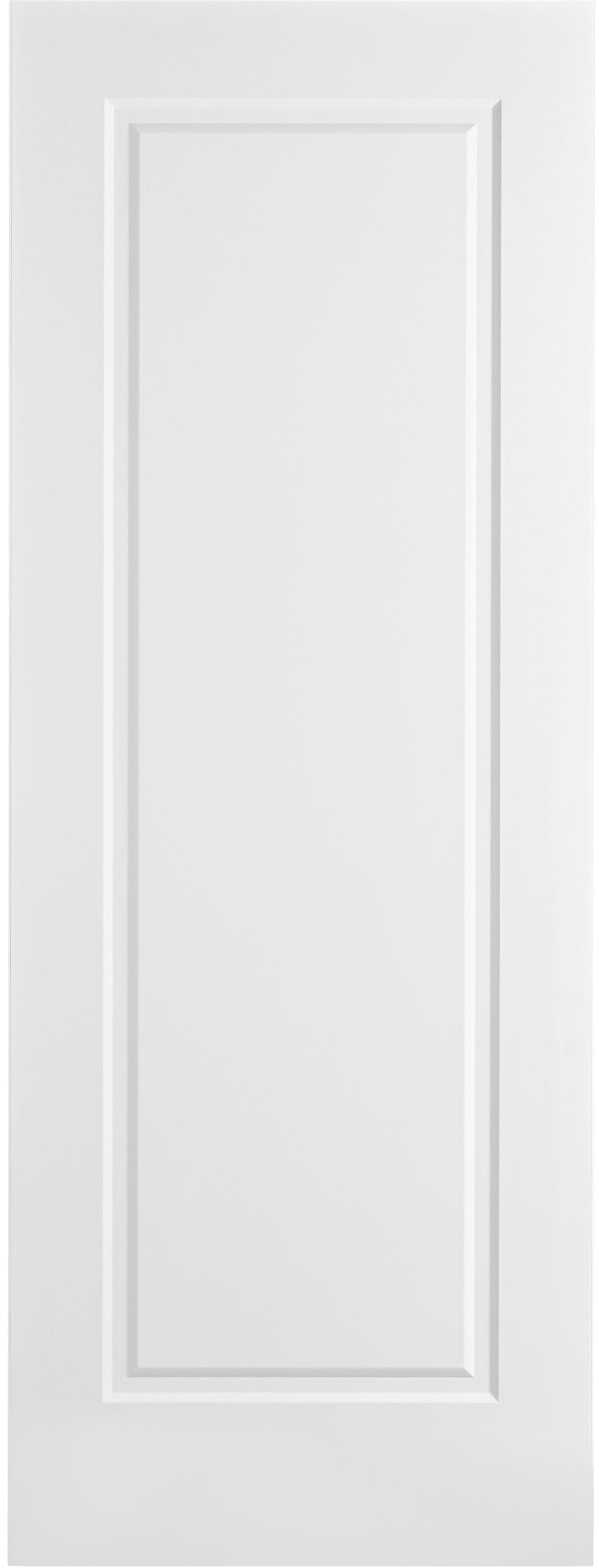 Nova 1 Panel Soft White Laminated Modern Door Slab - Doors and Beyond