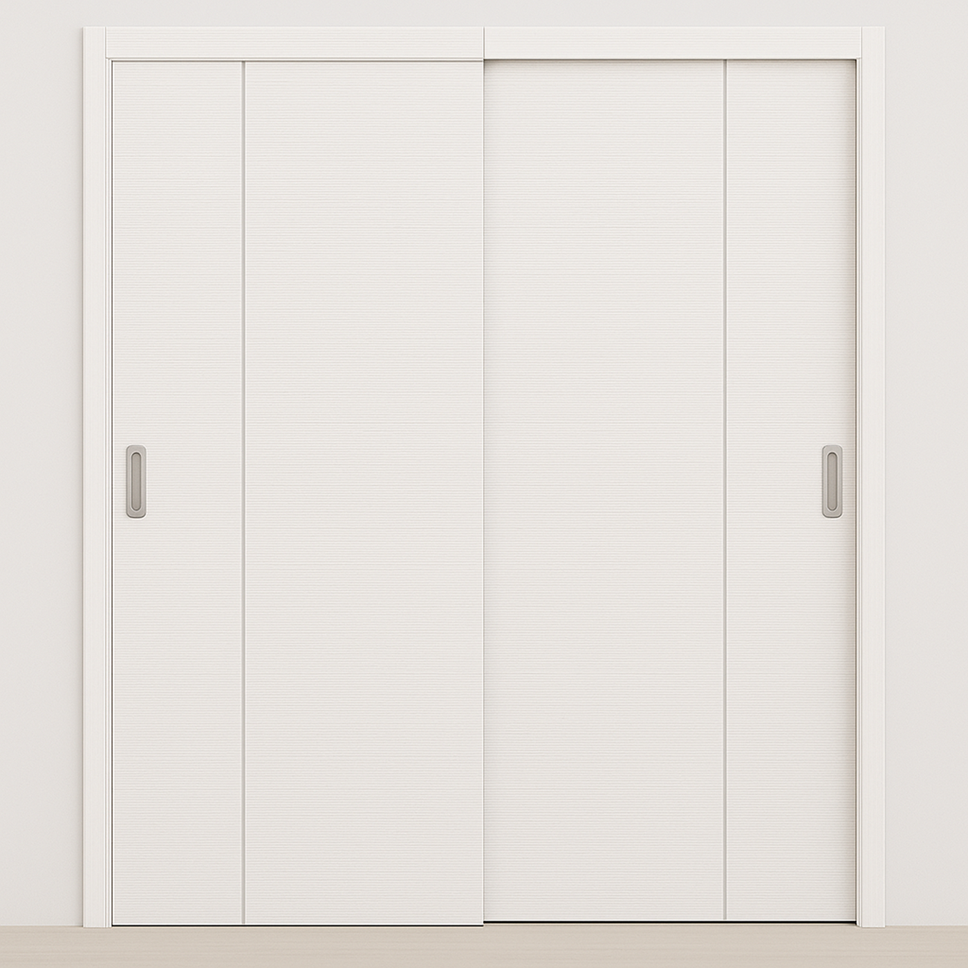 Braga 1V Bianco Matrix CPL Modern Bypass Door - Doors and Beyond