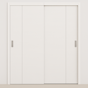 Braga 1V Bianco Matrix CPL Modern Bypass Door - Doors and Beyond