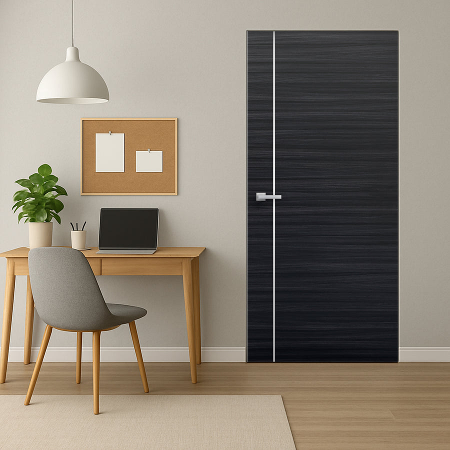 Braga 1V Blu Matrix CPL Frameless Modern Door - Doors and Beyond