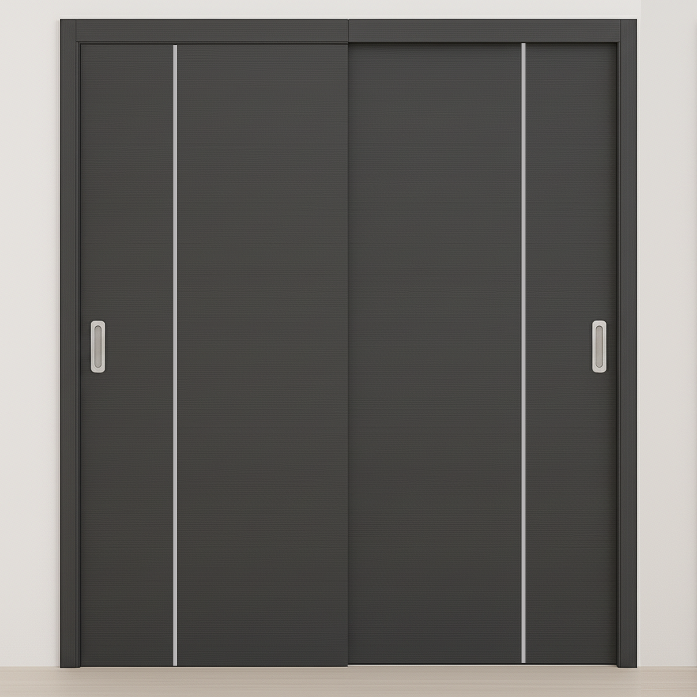 Braga 1V Blu Matrix CPL Modern Bypass Door - Doors and Beyond