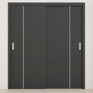 Braga 1V Blu Matrix CPL Modern Bypass Door - Doors and Beyond